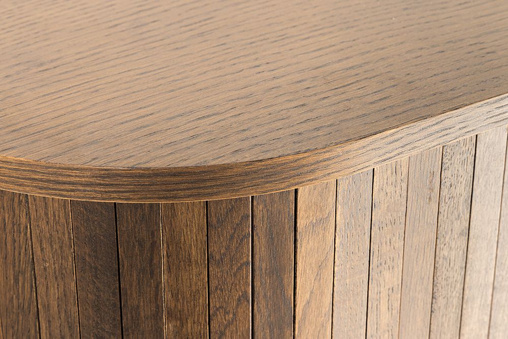 Retro Sideboard VALHALLA WOOD 160cm smoked Eichenholz Schiebetüren