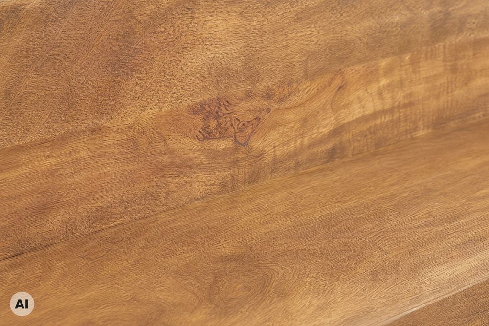 Design Deko Säule 3er Set MAKASSAR 80cm braun honey finish Mangoholz Handarbeit