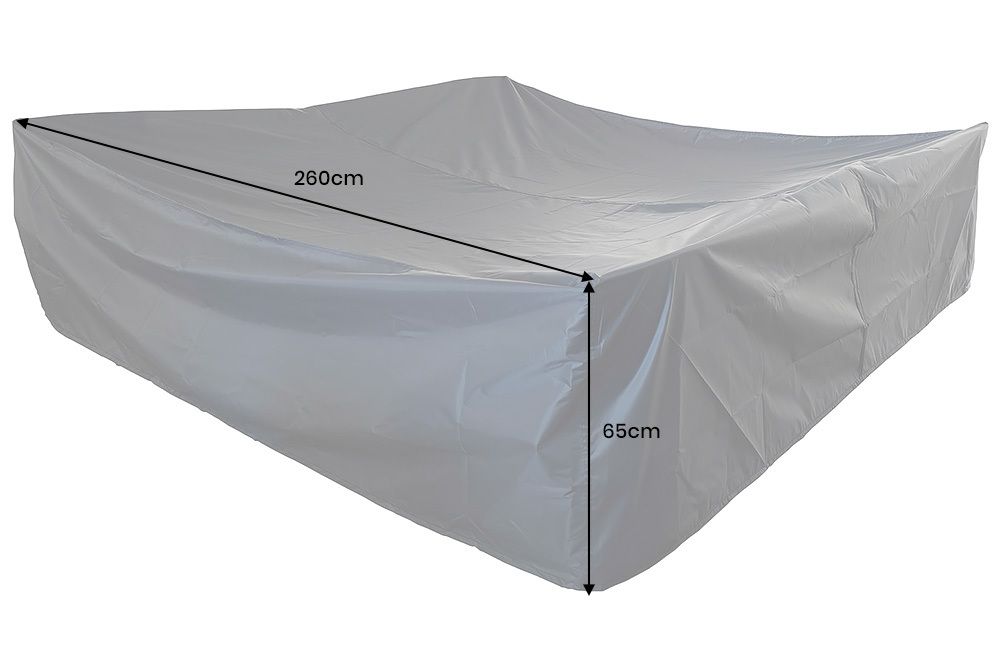 Quadratische Schutzhaube PRESTIGE PROTECT 260cm anthrazit Abdeckung Lounge-Set