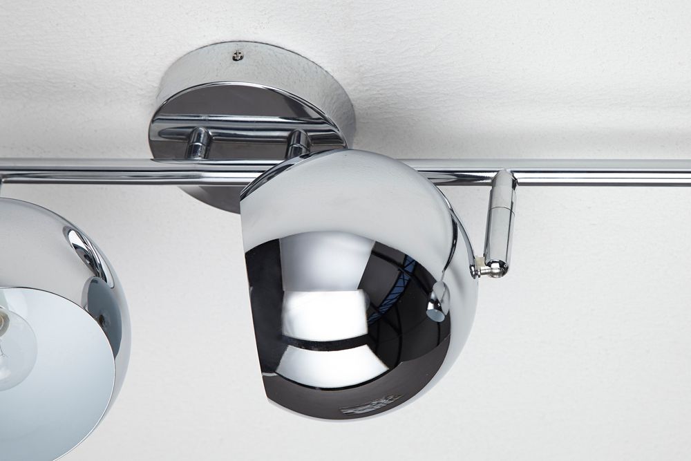 Moderne Deckenleuchte BUBBLE  105cm silber Chrom Pendelleuchte