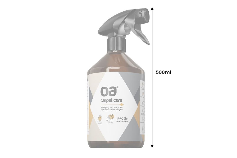 Teppichreiniger OA CARPET CARE 500ml PFC und VOC frei Tiefenreiniger für Textilboden