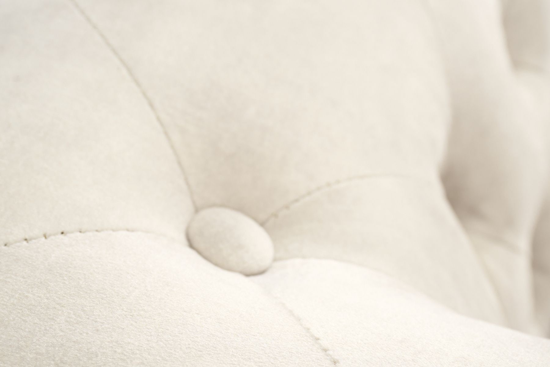 Chesterfield 3-Sitzer Sofa 200cm champagner beige Samt Federkern Knopfheftung