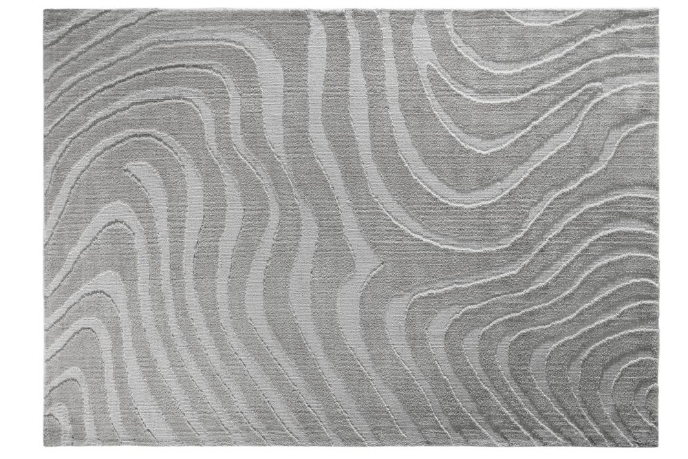 Design Teppich WAVE 240x170cm grau 3D-Effekt
