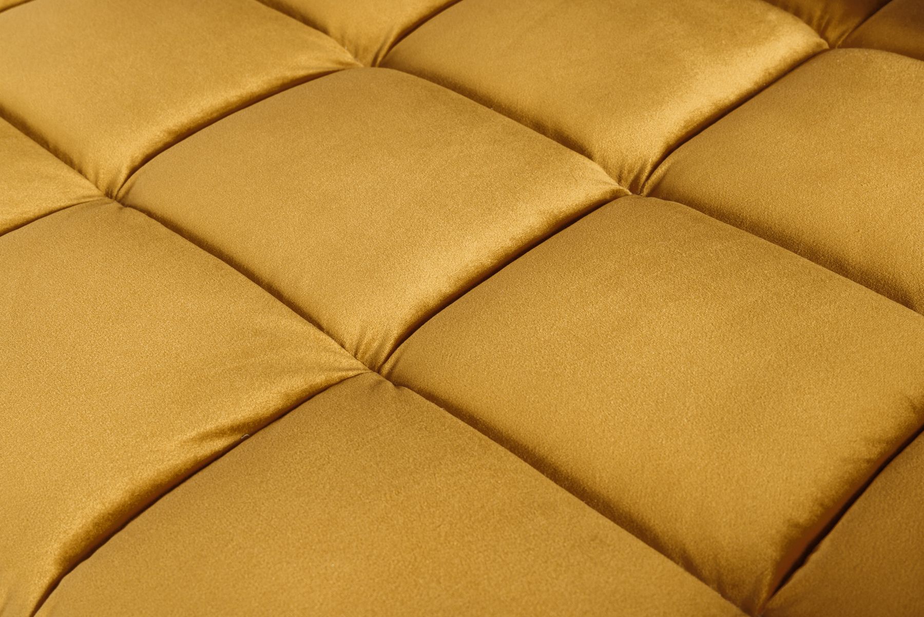 Design 3-Sitzer Sofa COZY VELVET 220cm senfgelb Samt Federkern