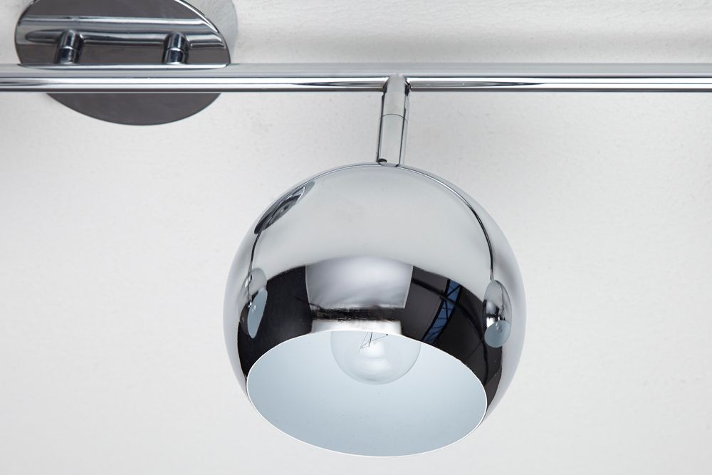 Moderne Deckenleuchte BUBBLE  105cm silber Chrom Pendelleuchte