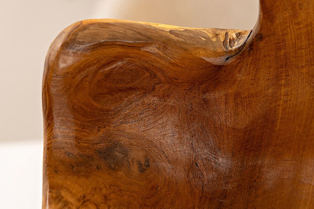 Einzigartige Schale ORGANIC 40cm natur Teak aus Wurzelholz