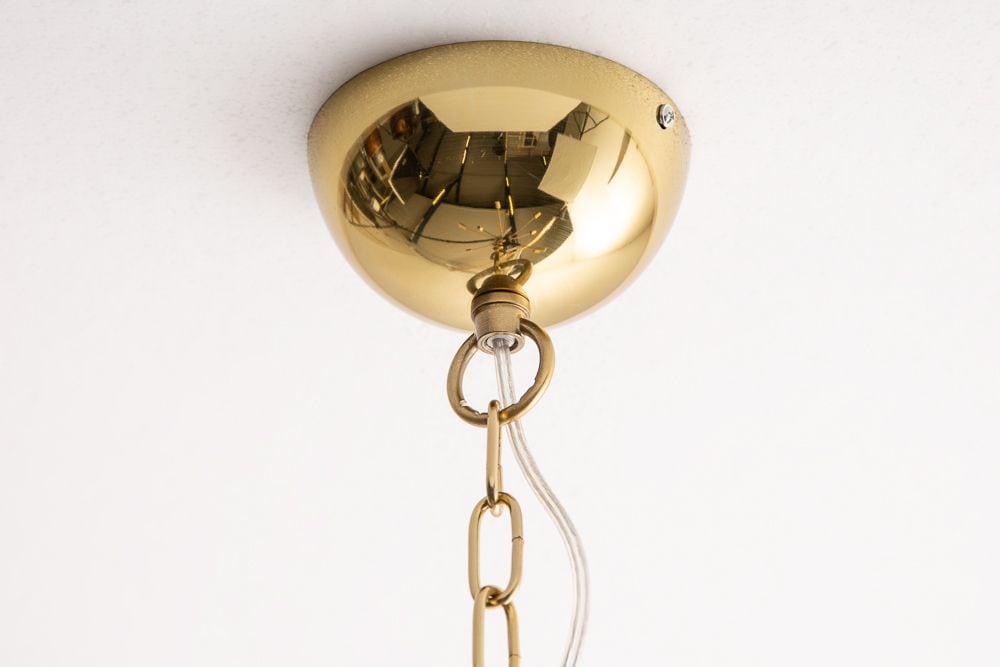Elegante Hängelampe SPUTNIK 87cm gold mit 14 Leuchtarmen