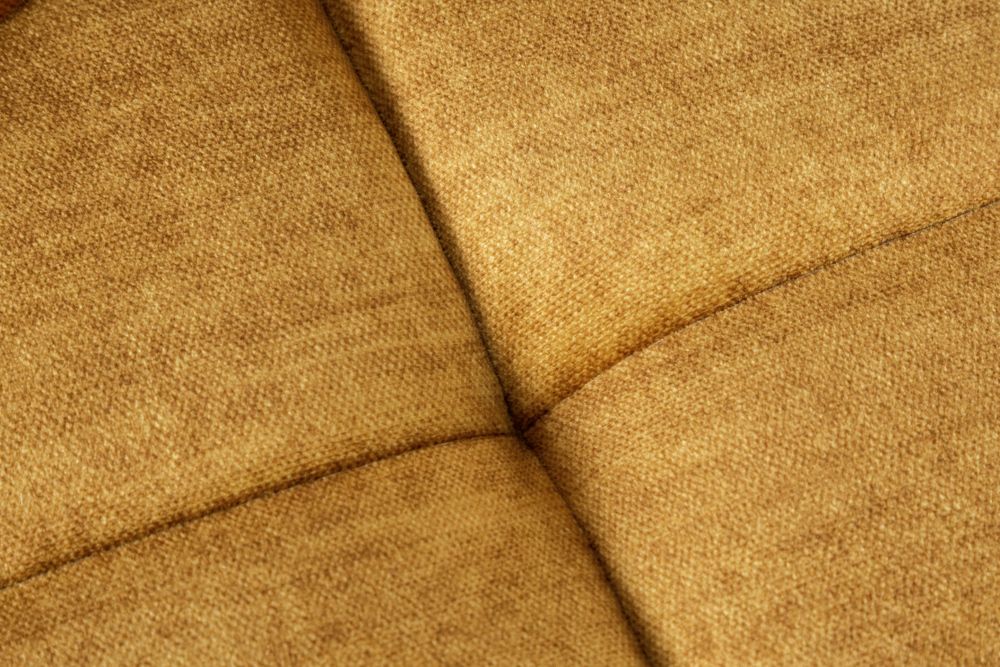 Big Sofa ELEGANCIA 285cm senfgelb Vogue Velours Samt XXL Couch inkl. Kissen Federkern