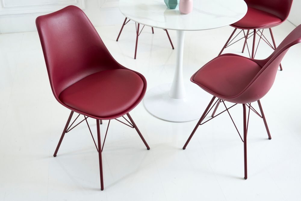 Retro Stuhl SCANDINAVIA MEISTERSTÜCK rot