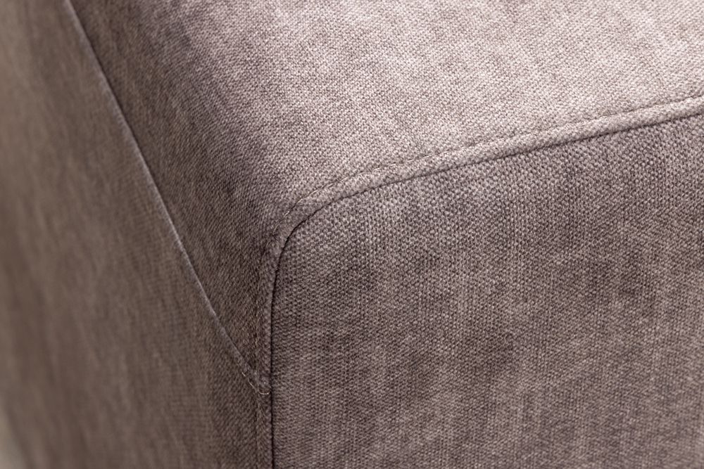 Großes Sofa LOFT 210cm taupe Vogue Velours Samt 3-Sitzer Couch Taschenfederkern