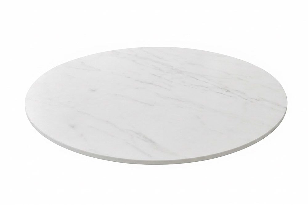 Drehbare Servierplatte SIGNATURE 60cm weiß Marmor Keramik rund