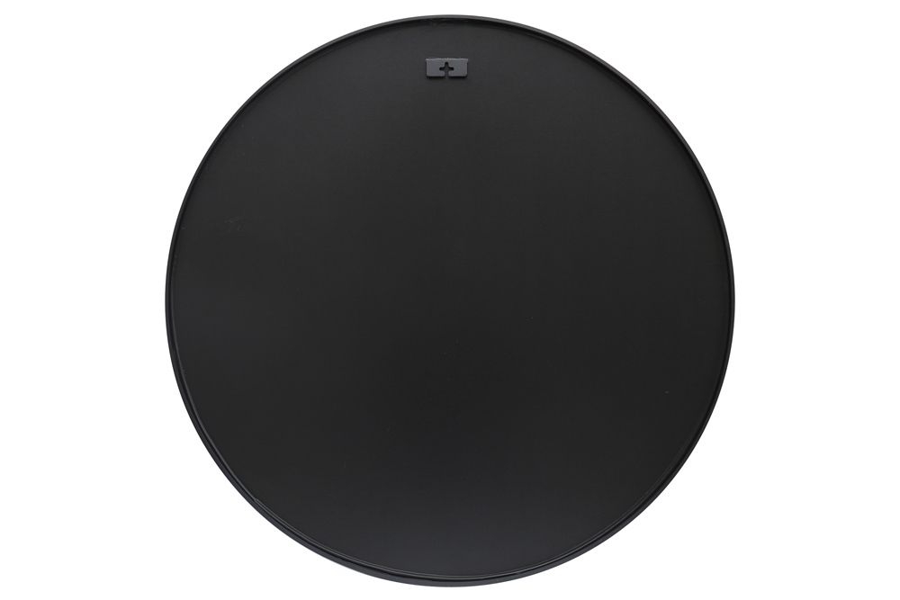 Runder Wandspiegel PORTRAIT 75cm schwarz mit Metallrahmen