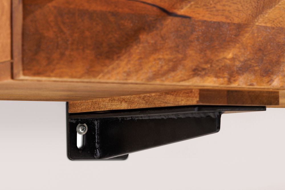 Massivholz TV-Bank SCORPION 160cm braun Mango Lowboard Hängeschrank