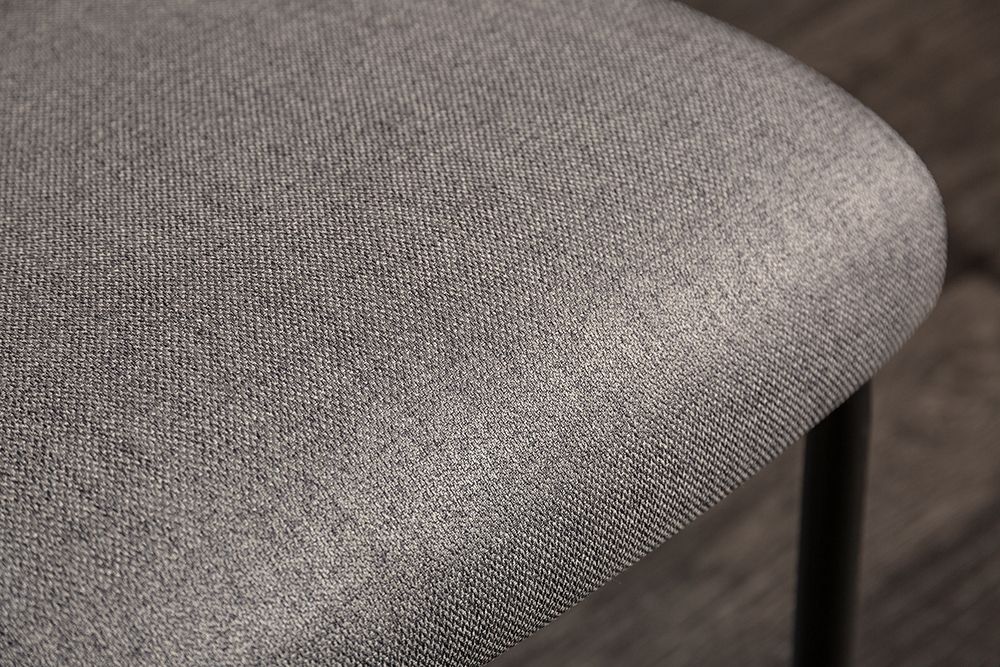 Moderner Freischwinger Stuhl COMFORT grau mit Komfortgriff