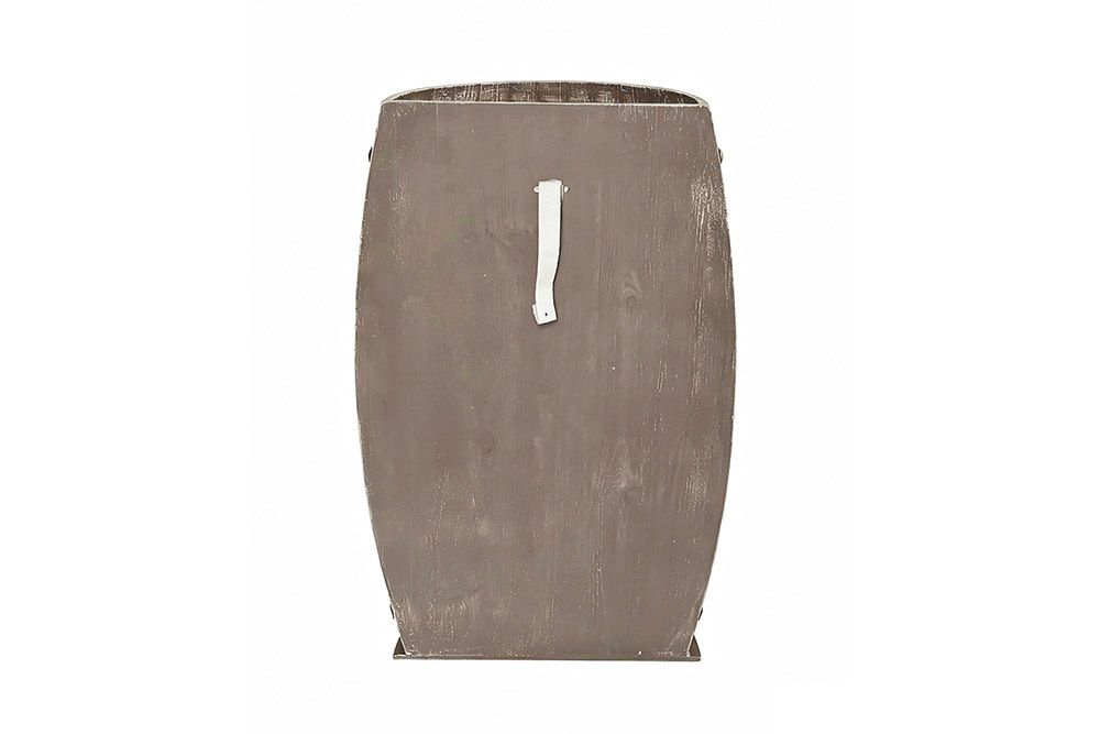 Elegantes Regal BODEGA 79cm natur Pinie halbes Weinfass Shabby Chic