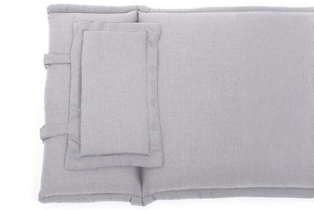 Outdoor Kissen ROG 58x196cm taupe Polster-Auflage für Gartenliege