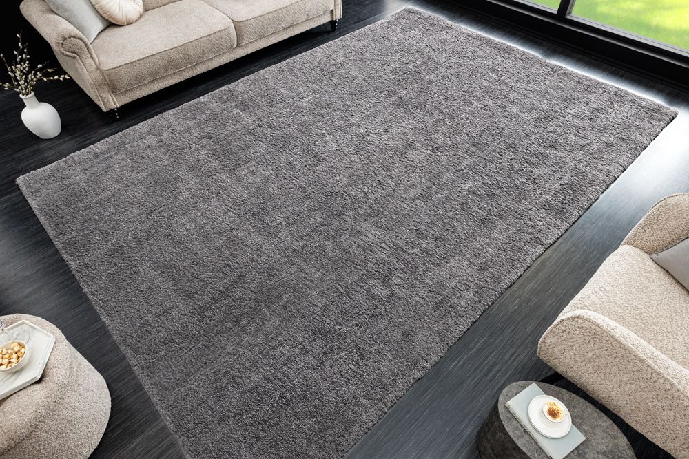 Design XXL Teppich CLOUD 9 350x240cm anthrazit Hochflor Indoor-Teppich