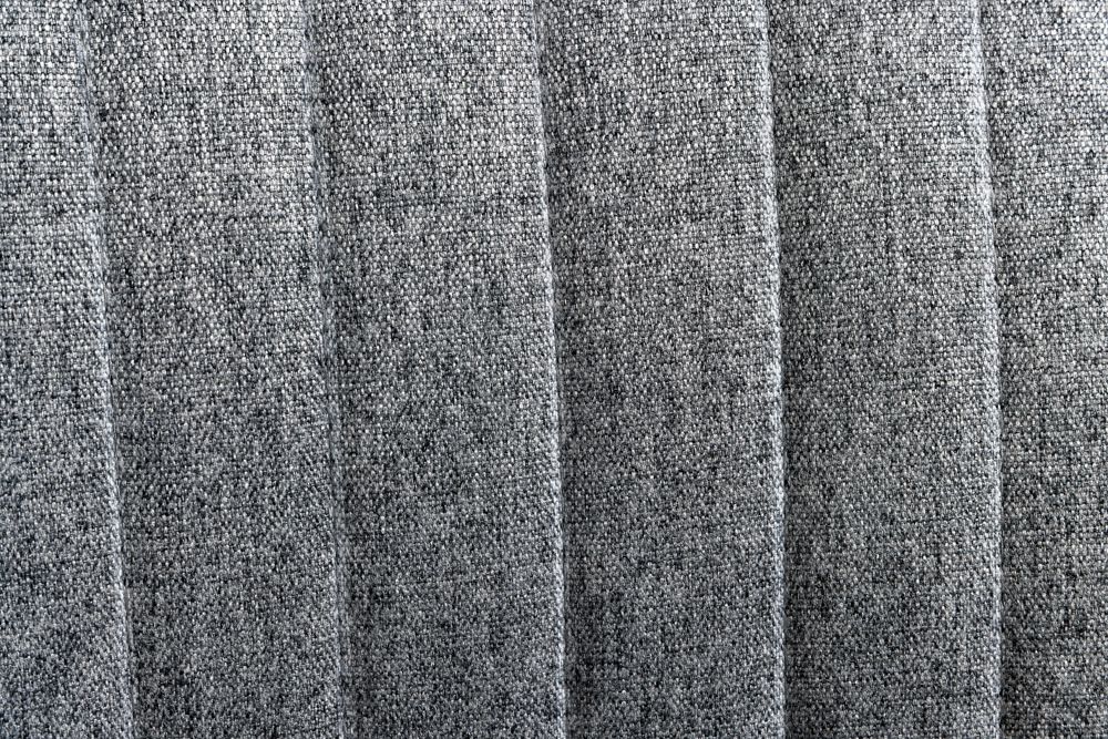 Drehbarer Sessel LOUNGER grau Strukturstoff Metallgestell schwarz