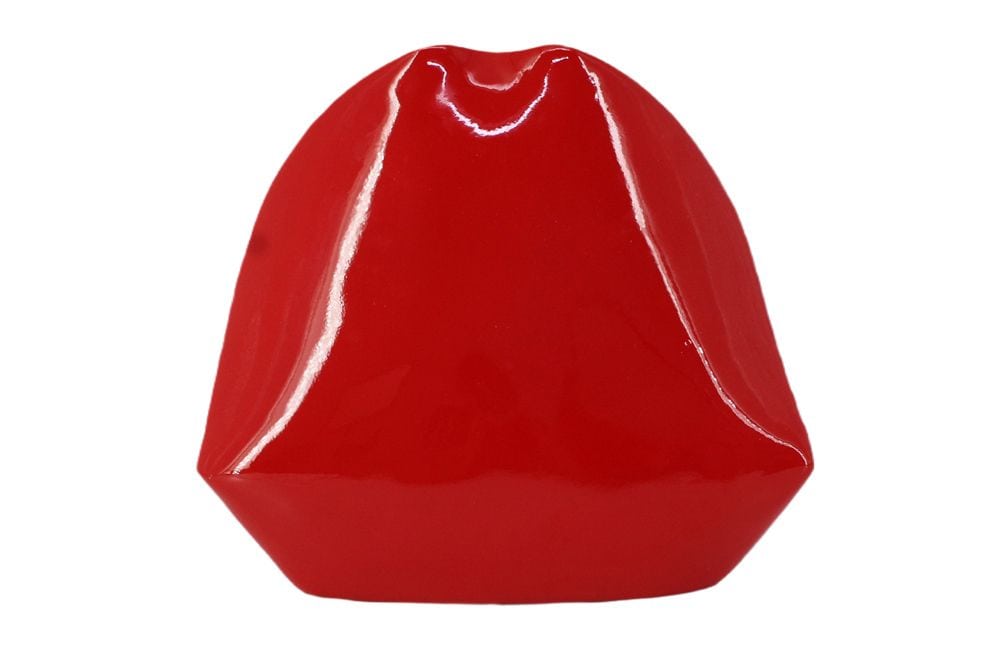 Deko-Figur LIP 25cm rot weiß Hochglanz handmade Pop-Art