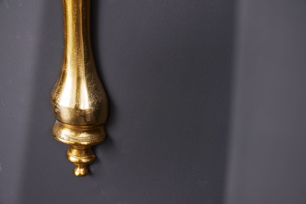 Barock Wandkonsole SCALA 80cm gold Metall Wandregal handmade Wanddekoration