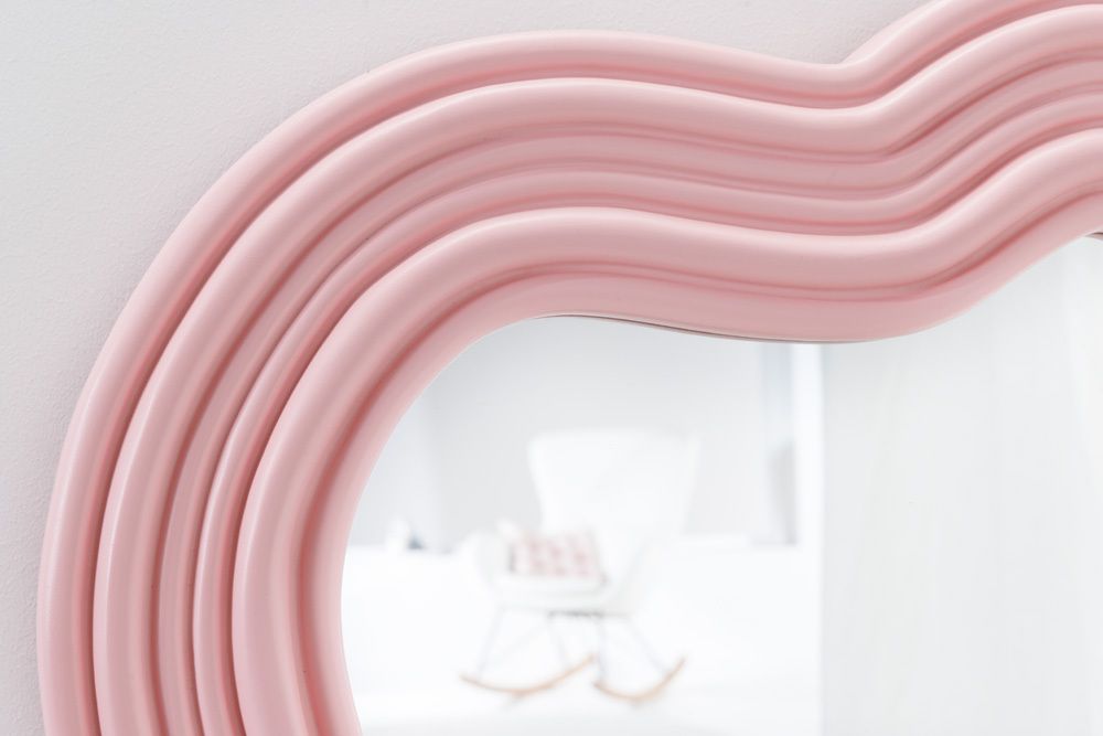 Design Wandspiegel ALICE II 100cm pastell rosa