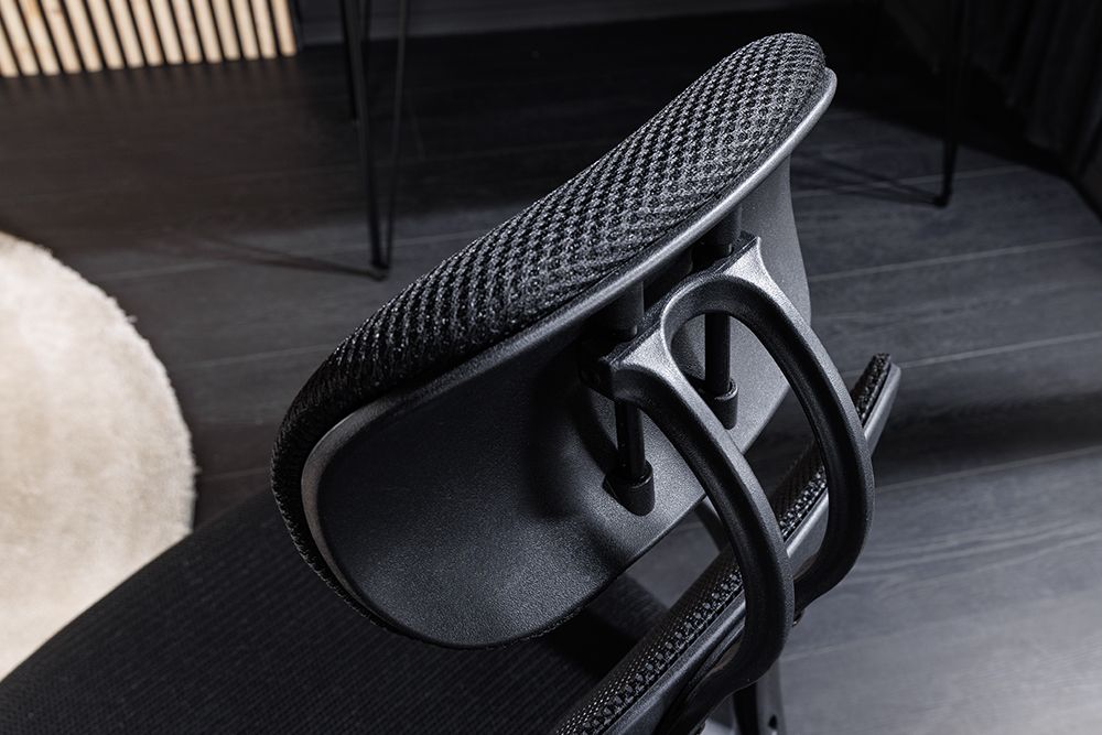 Höhenverstellbarer Bürostuhl YOGA schwarz Butterfly-Mechanik drehbar mit Armlehne