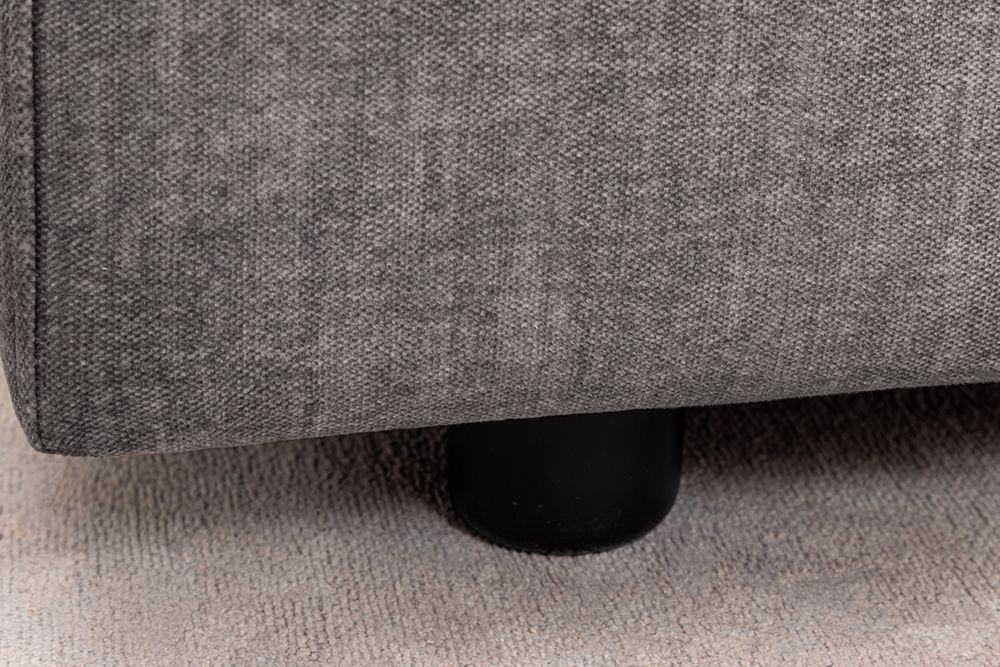 Großes Sofa LOFT 210cm grau Vogue Velours Samt 3-Sitzer Couch Taschenfederkern