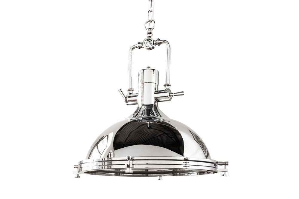 Industrial Hängelampe INDUSTRIAL 45cm silber Chrom Designklassiker