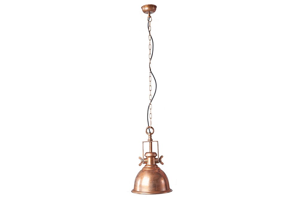 Design Hängelampe INDUSTRIAL 45cm kupfer geflammt Industrial Stil