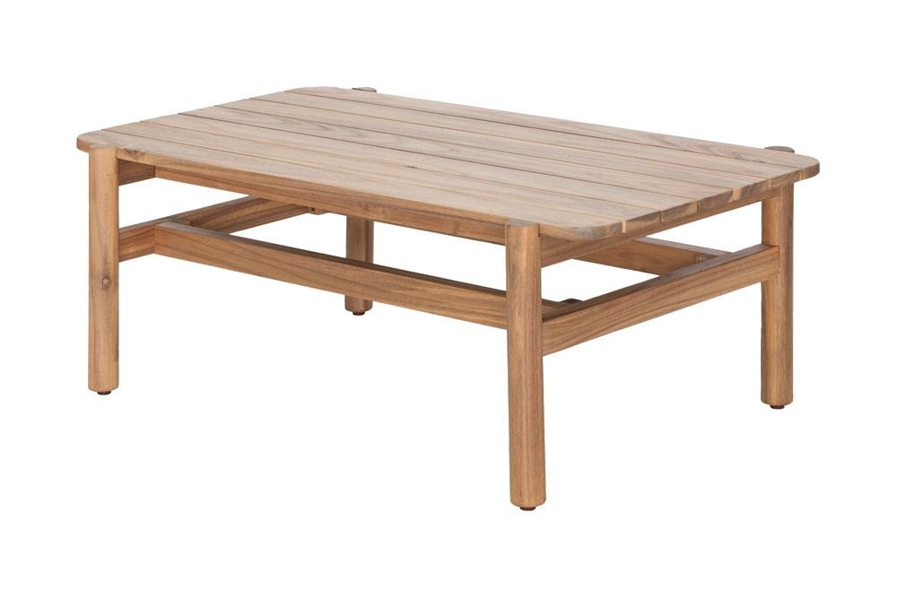 Wetterfestes Gartenlounge Set ROPE natur beige Akazienholz Aluminium inkl. Tisch Sitzpolster