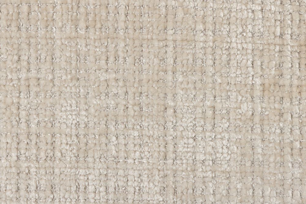 Drehbarer Stuhl BIG GEORGE champagner Chenille Cremona natur Buchenholz mit Armlehnen