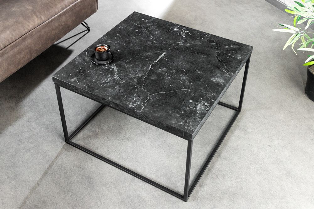 Moderner Couchtisch ARCHITECTURE 60cm graphit Metallgestell