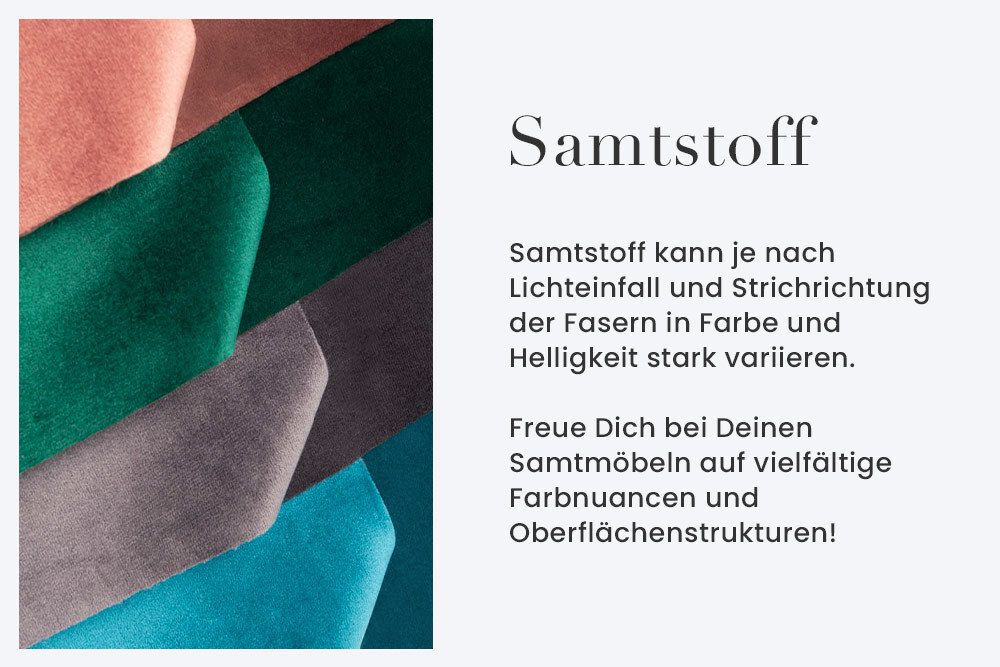 Extravaganter Hocker ELEGANCIA 110cm senfgelb Vogue Velours Samt mit Ziersteppung