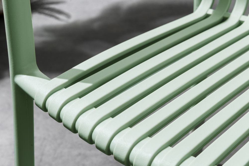 In- und Outdoor Stuhl STUDIO ITALIA salbei stapelbar wetterfest Gartenstuhl
