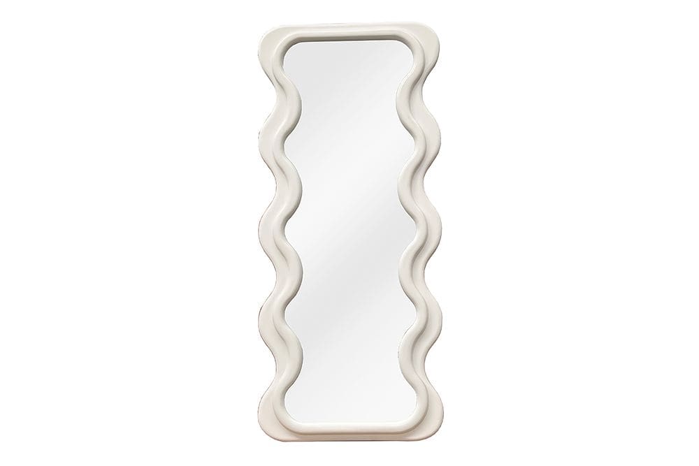 Design Wandspiegel CURVY 160cm weiß