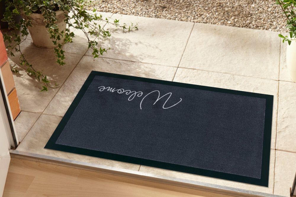 Strapazierfähige Fußmatte CLEAN WELCOME 75x45cm anthrazit Fußabtreter