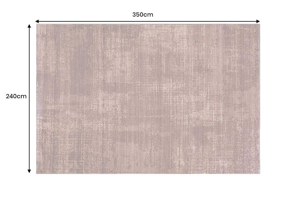 Moderner Teppich SOFT TOUCH XXL 350x240cm kupfer braun Kurzflor Indoor-Teppich