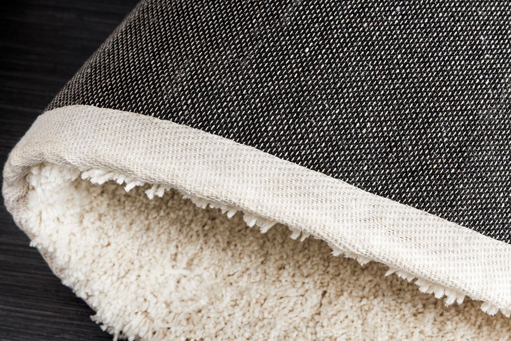 Design Teppich ORGANIC 180x120cm creme Hochflor Indoor-Teppich organische Form