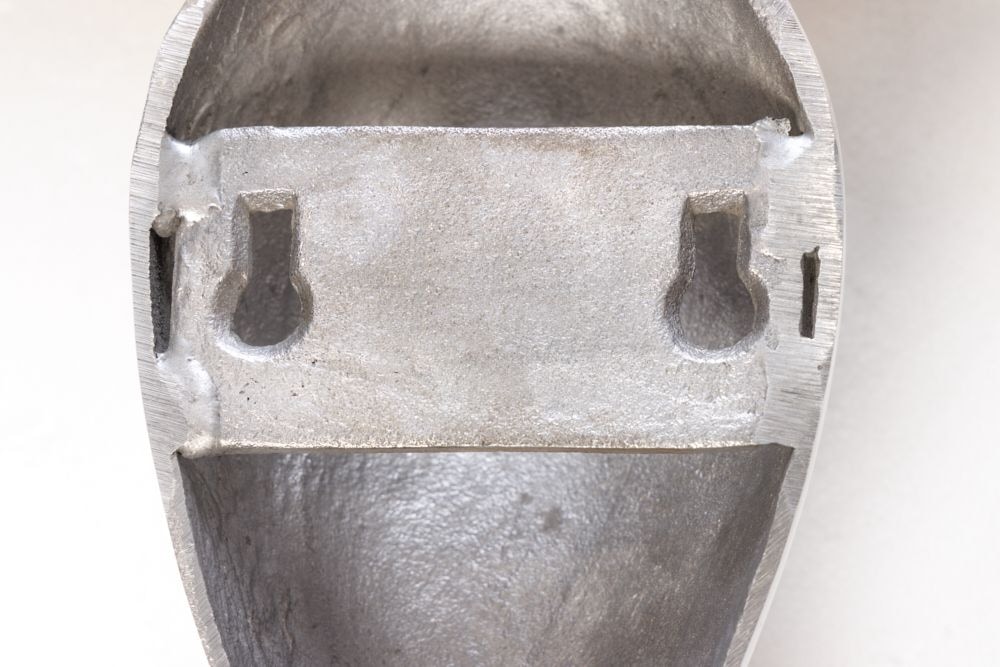 Barocke Wandkonsole SCALA 80cm silber Aluminium Wandregal