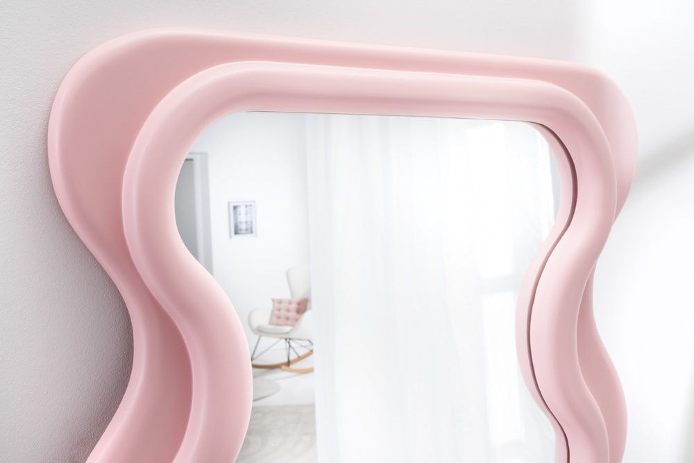 Design Wandspiegel CURVY 160cm rosa