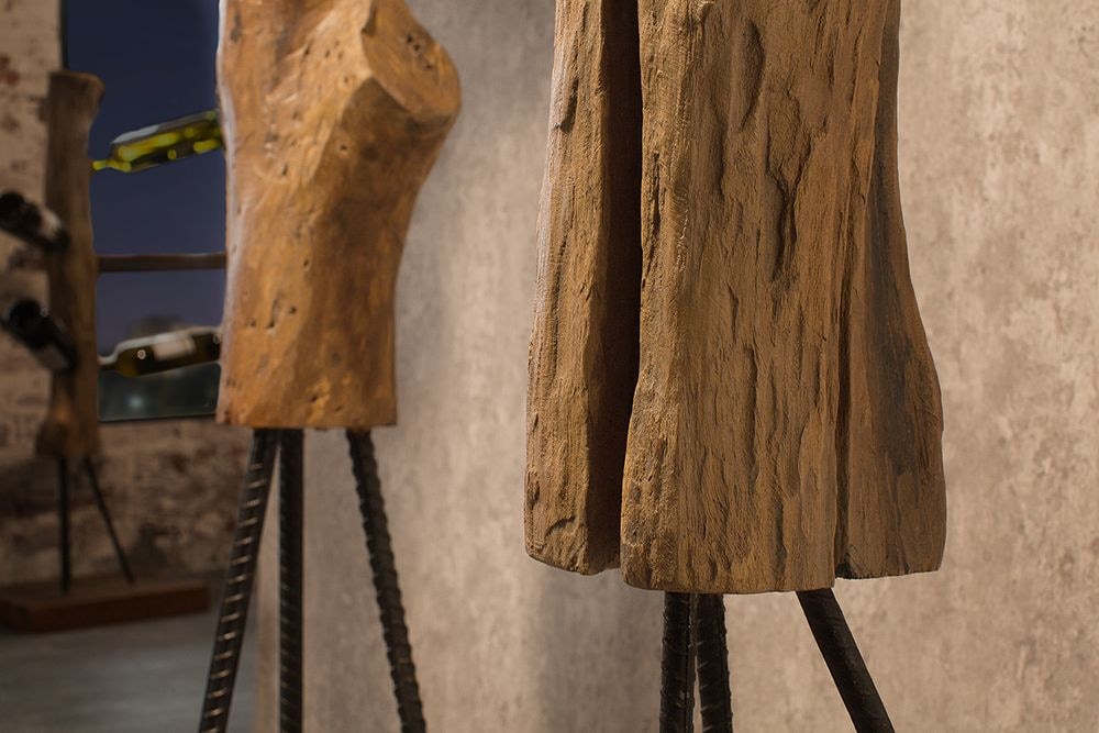 Massive Garderobe HEMINGWAY 200cm Teakholz Kleiderständer