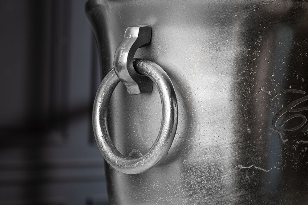 Eleganter Sektkühler CHAMPAGNE 40cm silber Flaschenkühler
