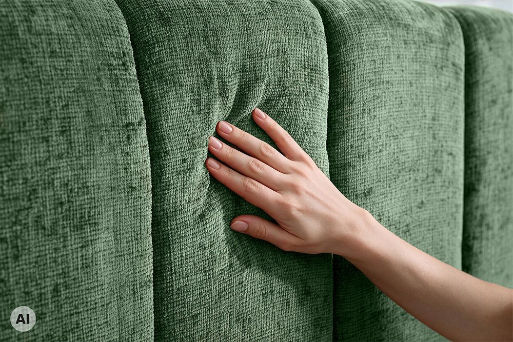 Design Boxbett ADLON 180x200cm petrol grün Chenille Cremona mit Stauraum und Lattenrost