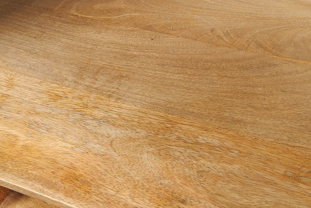 Massivholz Weinregal SEVEN SEAS 180cm weiß natur Mango Flaschenregal