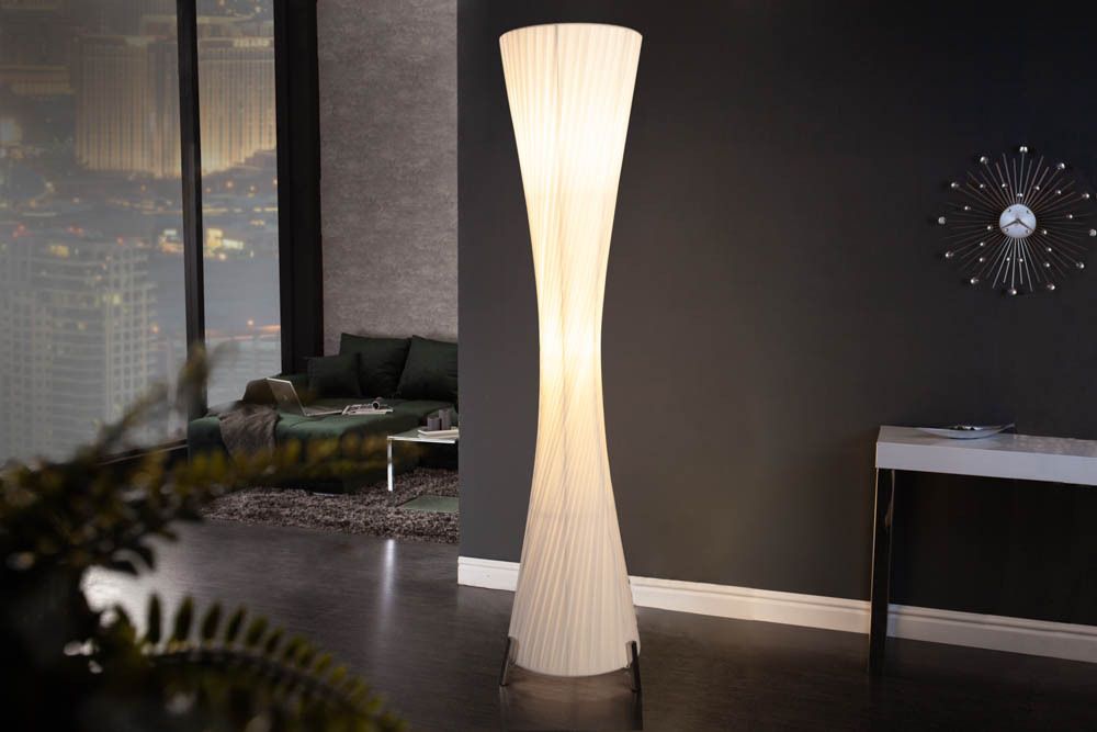Moderne Design Stehlampe PARIS X 160cm weiß Stehleuchte
