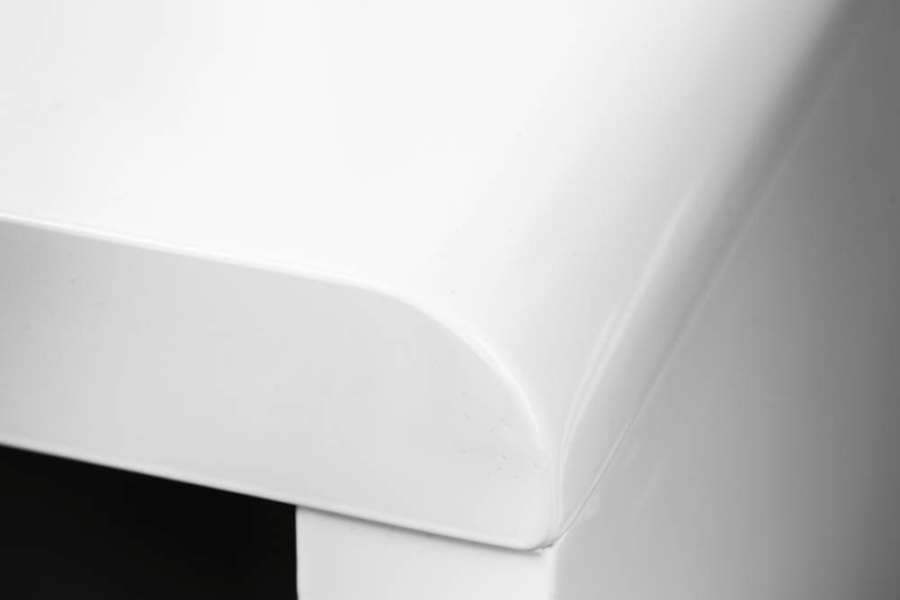 Design Schreibtisch FAST TRADE 120cm weiß Hochglanz Bürotisch
