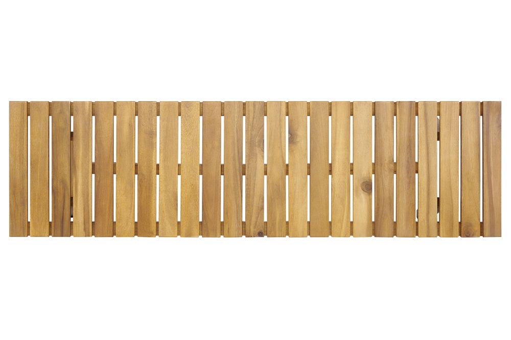 Outdoor Sitzbank BALI 110cm natur honey Akazienholz wetterfest Balkonbank