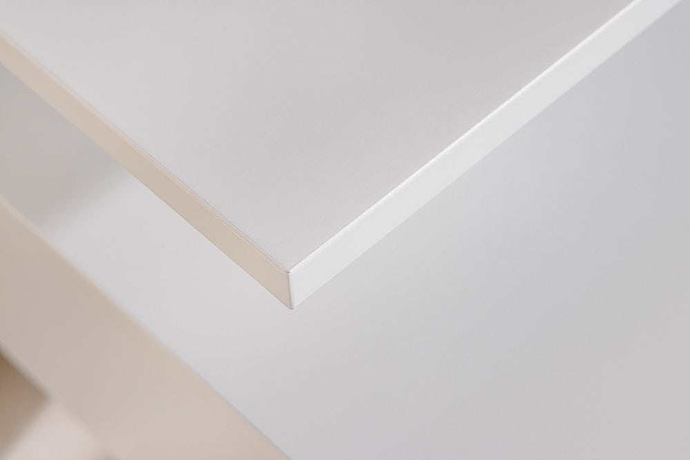 Hängender Nachttisch FLOATING 35cm weiß Regal mit Schublade