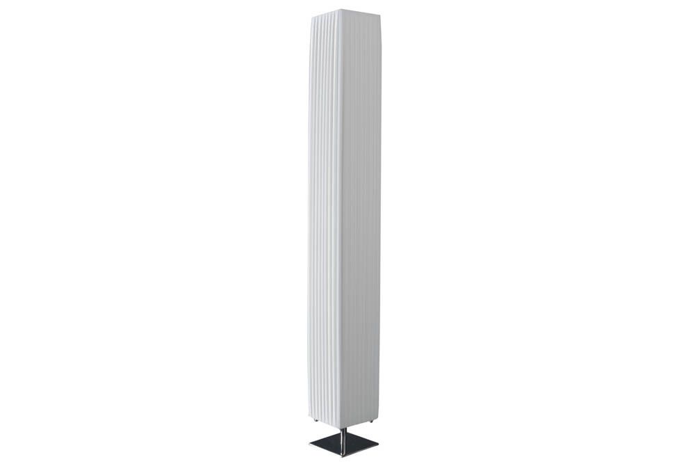 Moderne Design Stehlampe PARIS 160cm weiß Plissee Schirm Stehleuchte
