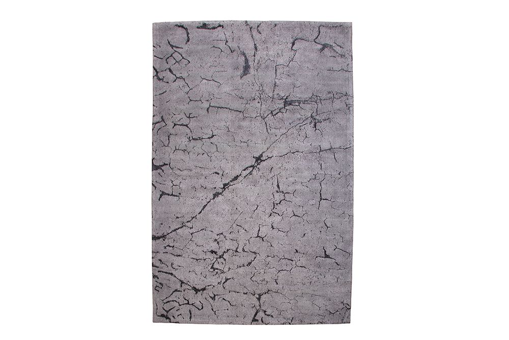 Design Teppich FIRE & EARTH 240x160cm grau Baumwolle